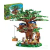 Christmas Toy Supplies Brand MOC Tree House The Time Room Building Blocks Bricks Creative Cities Street View Toys For Kids Christmas Gifts 231129