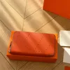 Genuine Leather Designer Coin Purse Luxury Men Women Clutch Bag Handbag Plain Wallet Fashion Card Holders With Box