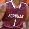 2020 Custom Fordham Basketball Jersey NCAA College Chuba Ohams Antwon Portley Onyi Eyisi Erten Gazi Ivan Raut Jalen Cobb Paschall