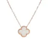 Groothandel Ladi Klaver Shell Hanger Stainls Staal 18K Rose Goud Dames Ketting5508452