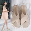 Sandalen Zomer Vrouwen Sexy Schoenen Goud Casual Vrouw Flats Elastische Band Damesmode Strand Schoen Big Size Zapatos Mujer