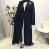 Etniska kläder Abaya Muslim Fashion Sequin Long Robe Cardigan Pakistani kläder för kvinnor Marockanska klänningar Dubai Woman Evening