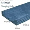 Changing Pads Covers Elasticity Baby Changing Pad Cover Foldable Travel Baby Breathable Diaper Pad Sheet Cover Nursery Unisex Diaper Change Bed Sheet Q231202