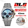BLS Chronomat B01 ETA A7750 Montre chronographe automatique pour homme 42 cadran bleu glace en acier inoxydable Rouleaux Bracele PB0134101C1S1 Super Edition Reloj Hombre Puretime D4