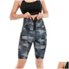 Kvinnors formare Kvinnor Shaper Bastu Pants Camouflage midja Trainer Body Belly Slimming