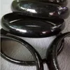 58-62 mm vintage chińskie 100% naturalny klasa czarna jadear klejnoty bransoletki Bransoletka A21223S