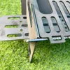 Outdoor courtyard barbecue grill rack, picnic camping, convenient stainless steel charcoal, thickened carbon steel, simple and detachable