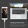 Nylon flätad höghastighet USB Type C -kablar Datasynkroniserade Micro Fast Charger Cable för surfplatta Android USB C Telefonsladd 1m 2m 3m 3m