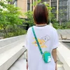 Joli sac messager dinosaure mignon fille portefeuille de voyage enfants sac à dos en Silicone Mini sac cartable sacs à bandoulière sacs de dessin animé pour enfants