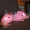 Plush Dolls 120CM Cute Glowing LED Light Unicorn Plush Toys Lovely Luminous Animal Unicorn Pillow Stuffed Dolls for Children Kids Gifts 231130