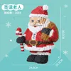 Świąteczne zabawki Mikro Bożego Narodzenia Święty Święty Święto Snowman Elk Xmas Tree Block DIY Diamond Building Ceglana zabawka dla dzieci 231129