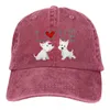 Casquettes de baseball Love Baseball Cap Hommes Chapeaux Femmes Visière Protection Snapback West Highland Dog