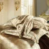 Verão conjunto de cama luxo folha e fronha barroco capa edredão rococó colcha na cama nórdica capa gótica 220118