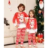 Famille correspondant tenues pyjamas de Noël ensemble 2024 Noël père mère enfants vêtements pyjamas maman et fille fils vêtements de nuit tenue 231201