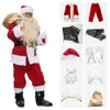 Santa Claus plays the role of a white bearded grandfather in clothing cosplay Christmas set