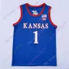 Kansas Jayhawks basketbalshirt NCAA College Danny Manning Pierce Duan Harris Christian Braun Mitch Lightfoot Tyon Grant-foster