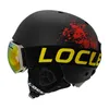 Caschi da sci LOCLE Casco Uomo Donna Integralmente stampato Bambini Bambini Sci Skateboard Snowboard Moto Motoslitta 231130