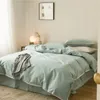 Set di biancheria da letto Set di cotone 100 di fascia alta di lusso Può dormire nudo Copripiumino King Size Comoda trapunta Federa Lenzuola 231130