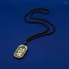 Pendants HOYON Certified Real 999 Yellow Gold 24K Pure Natural Jade Pendant Dragon Phoenix Bead Rope Chain Necklace For Women Men Jewelry