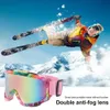 Skibril Anti-condens Uv-bescherming Sneeuw Winter Outdoor Dubbele lagen Lens voor heren Fietsen 231201