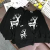 Family Matching Outfits "Daddy Mommy Kid Christmas deer"Family Matching Clothes Sweatshirts Matching Outfits Pullovers Family Christmas Outerwears Tops 231130