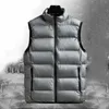 Gilets pour hommes vers le bas gilet hiver chaud blanc canard gonflé rembourré gilet à la mode coupe-vent épais veste vêtements d'extérieur vêtements masculins