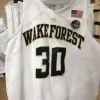 2022 Wake Forest Demon Deacons Jersey de basquete NCAA College Collins Chris Paul Jeff Teague Ish Smith Josh Howard Msy Bogues