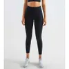 Lu Lu Pant alinhar limão yoga moda calças roupas de ginástica cintura alta leggings esporte feminino fitness joggers sweatpants collants mallas mujer jogger