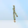Fine Natural Jade Talled 18k Gold Bangle Chain Bracelet0122707044