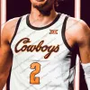 カスタムツイードNCAAオクラホマステートバスケットボール2020 OSU＃2 CADE CUNNINGHAM 13 ISAAC LIKELE 14 YOR ANEI 22 KALIB BOONE MENユースジャージー4XL