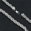 Fashion Jewelry Necklace Iced Out Hip Hop 8mm Moissanite Sterling Silver 925 Rope Chain