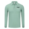 Polos pour hommes Polo à manches longues à manches longues Hommes Femmes Solide 3 boutons Revers T-shirts Automne Hiver Polos de golf Régulier Mens Tops Vêtements personnalisés 231201