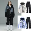 Skiing Suits 30°C Ski Suit Women's Winter thicken Jacket Pants Warm and Waterproof ski suitOutdoor Bike Camping Windproof 231130