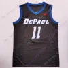 DePaul Blue Demons Basketball Jersey NCAA College Mark Aguirre Javon Freeman-Liberty David Jones Brandon Johnson Mikan Cummings Strickland R