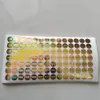 1000 pcs 1 cm gouden kleur hologram sticker echte authentieke originele beveiligingsafdichting honingraat overgelaten indien verwijderd of geknoeid met