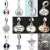 Nowy 2019 100% 925 Sterling Srebrny Meksyk wisiorek Dangle Charm Fit DIY Europe Europe Oryginalna bransoletka biżuteria Modna Prezent AA2203153067