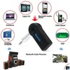 Kit per auto Bluetooth Aux Mini O Ricevitore Trasmettitore Jack da 3,5 mm Adattatore per musica Consegna a goccia Automobili Moto Auto elettronico Ot0Jh