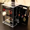 Jewelry Boxes Big Size Box Organizer Transparent Plastic for Women Necklace Bracelet Earrings Display Stand Accessories 231201