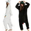 Damen-Nachtwäsche, Drache, Weiß, Schwarz, Einteiler, Erwachsene, Unisex, Flanell-Pyjama, Anime-Cosplay-Kostüm, Train Your Night Fury-Nachtwäsche E46762AC 231130