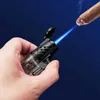 Briquet Transparent sans gaz, torche à Jet/Mini briquet Turbo, accessoires pour fumer, Gadgets pour hommes