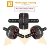 Ab Rollers PROKISO Ab Roller No Noise Abdominal Wheel Ab Roller with Mat For Arm Waist Leg Exercise Gym Portable Fitness Equipment 231201