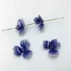 Charms Retro Heat Shrinkable Flowers With Holes DIY Handmade Antique Hairpin Headdress Accessories Materials Beads