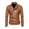 Veste en simili cuir pour hommes automne et hiver vintage revers de moto imperméable niveau supérieur pour hommes en Europe Amérique 231201