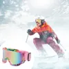 Skibril Anti-condens Uv-bescherming Sneeuw Winter Outdoor Dubbele lagen Lens voor heren Fietsen 231201