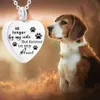 Zampe Stampa Cuore Pendnat Collana Urna di cremazione per animali domestici Collana commemorativa Gioielli in acciaio inossidabile con riempimento Kit279O