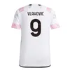 Maglia Dusan Vlahovic Chiesa Soccer Jerseys Weston Mckennie 23 24 Rabiot De Sciglio Kids Uniform Sets Bremer Chiellini Bonucci Pogba Kean Danilo Locatelli