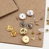 100Sets Miedziane metalowe piny broszka bakteryjna broszka bazowa bazowa do majsterkowania biżuterii 20105V