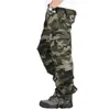 Pantalons pour hommes Salopette pour hommes Cargo Multi poches Militaire Tactique Pantalon décontracté Hombre Camouflage Armée Pantalon droit Hommes