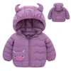 Jackets Childrens Hooded Down Durable Cute Winter Top Warm And Windproof Casual Cotton Hoodie Light Weight