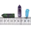 Dekorativa figurer 40x10mm Point Tower Wand Natural Stones Amethyst Crystal Polished Reiki Healing Crafts Diy Jewelry Pendants Home Decor